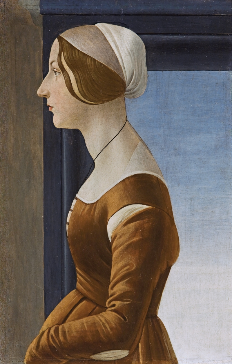 波提切利，青年女子“西蒙内塔·韦斯普奇”的肖像