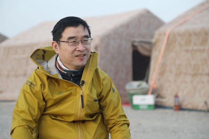 第一财经首席执行官陈思劼在戈赛营地 摄影记者/任玉明