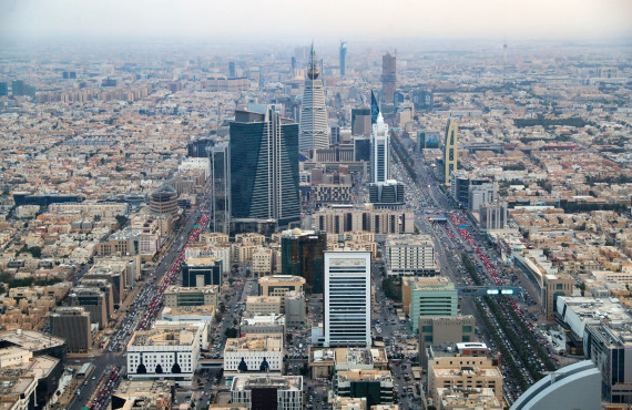 沙特阿拉伯首都利雅得市貌。