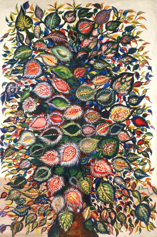 《叶子》 萨贺芬·路易斯 195x130cm 布面油画 1928-1929 Courtesy galerie Dina Vierny, Paris© Jean-Louis Losi