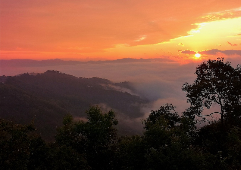 景迈山日出