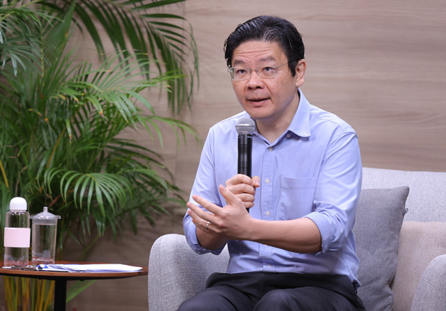 新加坡财政部长黄循财2021年12月接受第一财经采访（来源：新加坡通讯及新闻部 ）