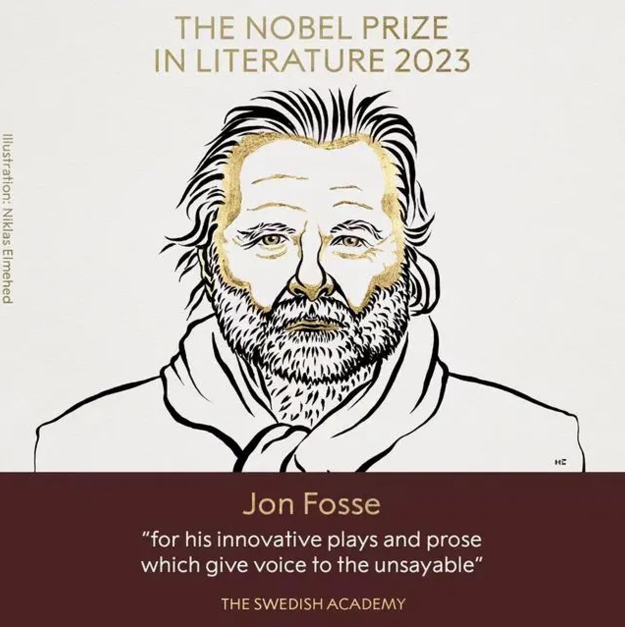 挪威剧作家约翰·福瑟（Jon Fosse）获得2023诺贝尔文学奖