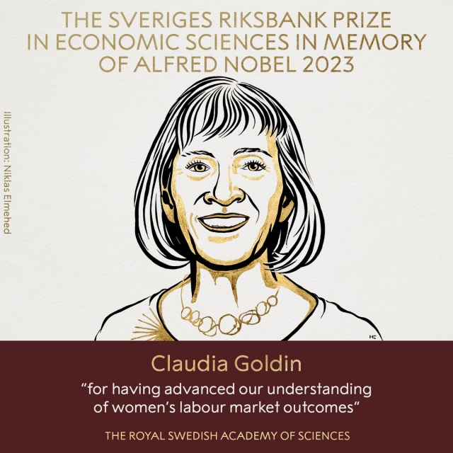 诺贝尔经济学奖揭晓！哈佛教授戈尔丁获奖：研究女性劳动力市场的女经济学家