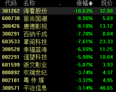 多家公司提示风险 短剧概念股震荡下挫 多股跌超5%