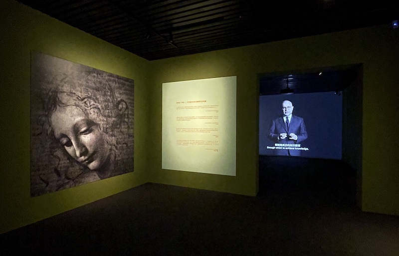 “对话达·芬奇：文艺复兴与东方美学艺术特展”展览现场