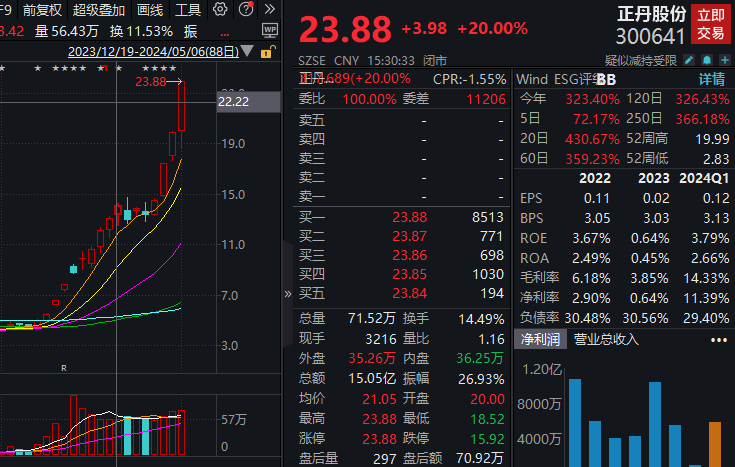 正丹股份：公司股票及可转债自5月7日开市起停牌